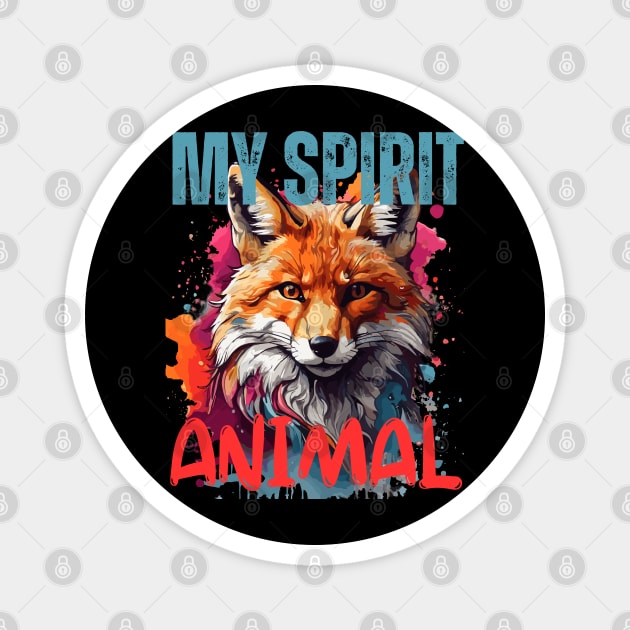 Fox Spirit Animal Magnet by Ironclaw